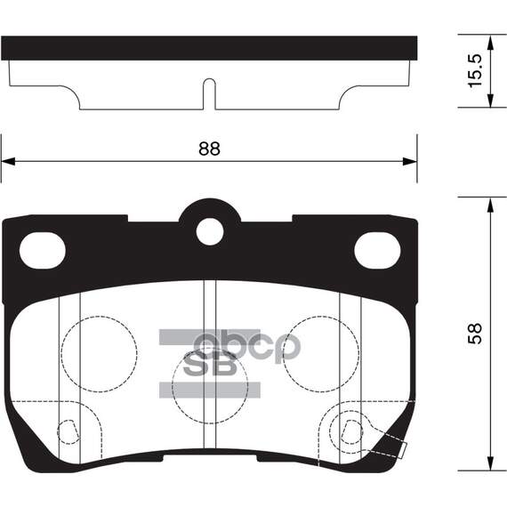 Купить КОЛОДКИ ТОРМОЗНЫЕ LEXUS GS 3.0-4.6 05-/IS 2.2-2.5 05- ЗАДНИЕ SP2083