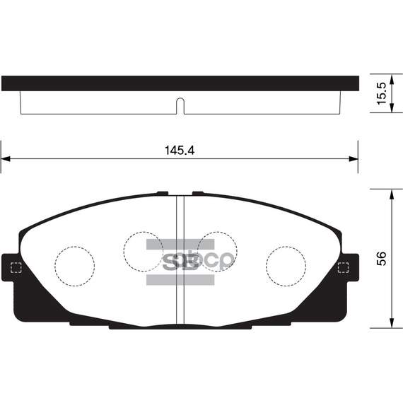 Купить КОЛОДКИ ТОРМОЗНЫЕ ДИСКОВЫЕ TOYOTA HI-ACE 04 SP1376