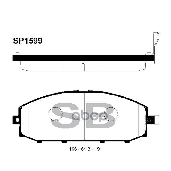 Купить КОЛОДКИ ТОРМОЗНЫЕ NISSAN PATROL 2.8D-4.2D 97-10 ПЕРЕДНИЕ SP1599