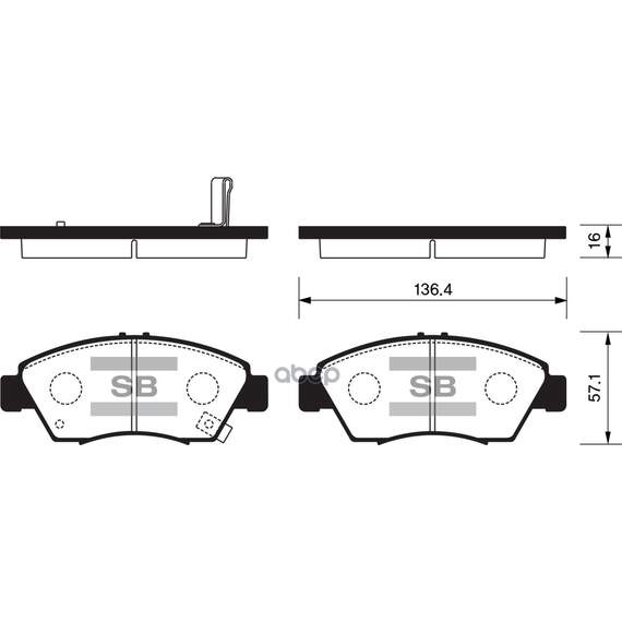 Купить КОЛОДКИ ТОРМОЗНЫЕ ДИСКОВЫЕ HONDA CIVIC 1.3I-1.6I &16V 91-01 SP1221