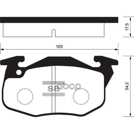 Купить КОЛОДКИ ТОРМОЗНЫЕ ДИСКОВЫЕ PEUGEOT 205 87-98/405 87-96,RENAULT CLIO 91-98 SP2003