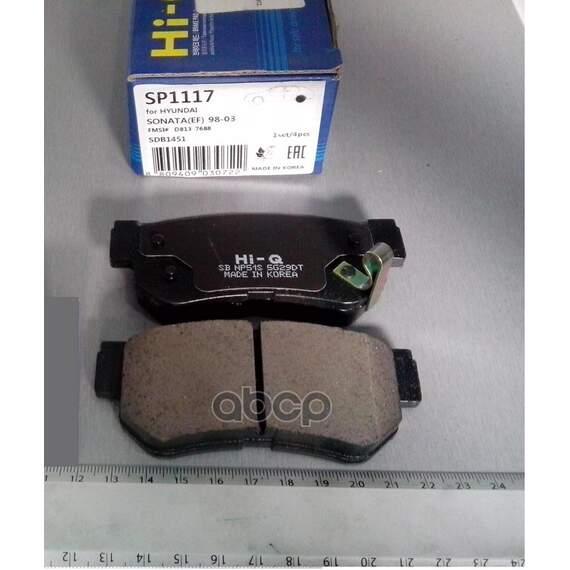 Купить КОЛОДКИ ТОРМОЗНЫЕ ДИСКОВЫЕ HYUNDAI SONATA 99-00 SP1117