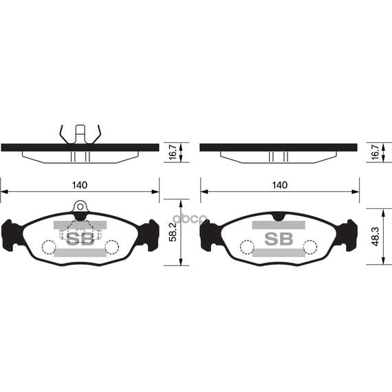 Купить КОЛОДКИ ТОРМОЗНЫЕ ДИСКОВЫЕ OPEL VECTRA A/ASTRA F 1.4I-1.8I/1.7D/TD 91-98 SP1220