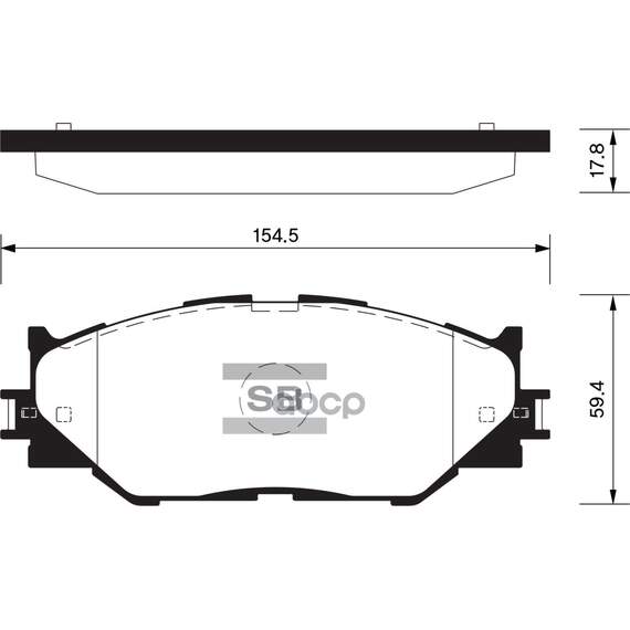 Купить КОЛОДКИ ТОРМОЗНЫЕ ДИСКОВЫЕ LEXUS IS II 2.5/2.2D 05 SP1543