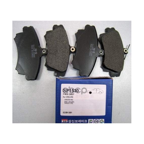 Купить КОЛОДКИ ТОРМОЗНЫЕ ДИСКОВЫЕ VOLVO S40/V40 1.6I-1.9DI 97-03 SP1530