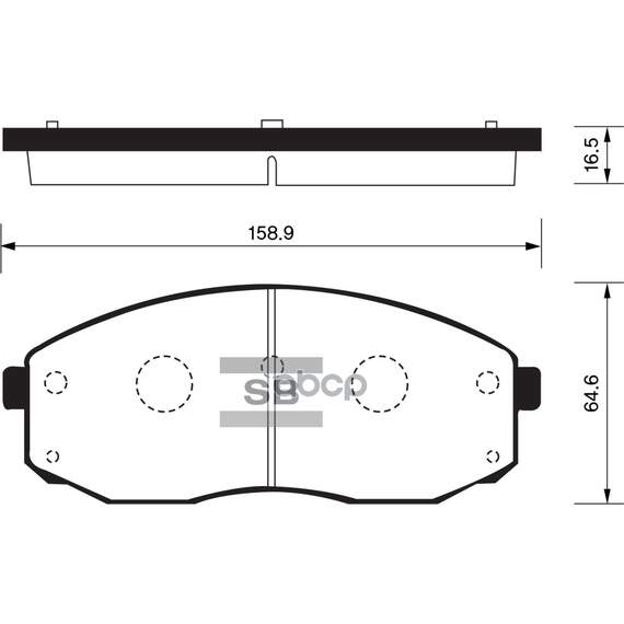 Купить КОЛОДКИ ТОРМОЗНЫЕ KIA BONGO III 06- ПЕРЕДНИЕ 1.4 T SP1176