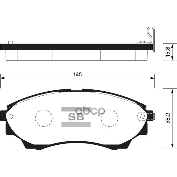 Купить КОЛОДКИ ТОРМОЗНЫЕ ДИСКОВЫЕ FORD RANGER 2.5TDI, MAZDA SERIE B 2.5D/TD 02 SP1479