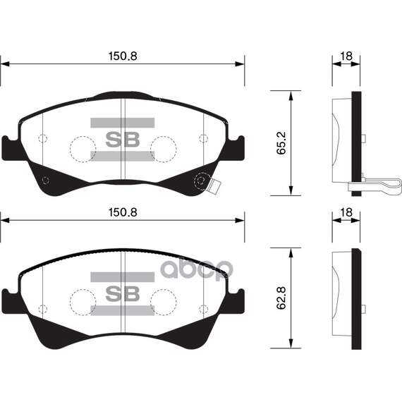 Купить КОЛОДКИ ТОРМОЗНЫЕ TOYOTA AURIS 2.0D/2.2D 07-/AVENSIS 09-/VERSO 09- ПЕРЕДНИЕ SP1580