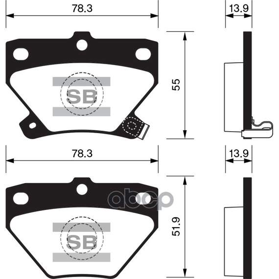 Купить КОЛОДКИ ТОРМОЗНЫЕ ДИСКОВЫЕ TOYOTA CELICA/COROLLA/PRIUS/YARIS 1.0-1.8I/1.4D 99 SP2044
