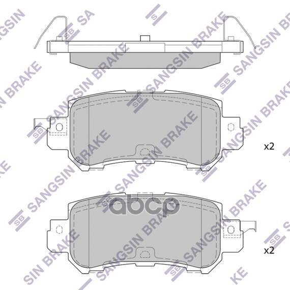 Купить КОЛОДКИ ТОРМОЗНЫЕ MAZDA CX-5 11- ЗАДНИЕ SP1672