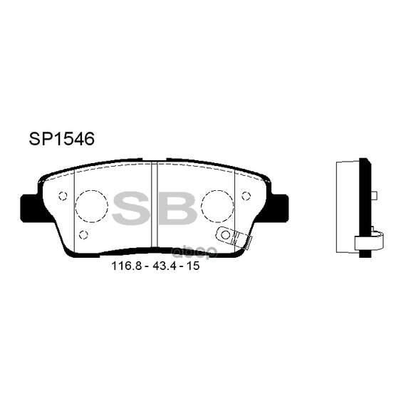 Купить КОЛОДКИ ТОРМОЗНЫЕ KIA QUORIS/HYUNDAI GENESIS ЗАДНИЕ SP1546