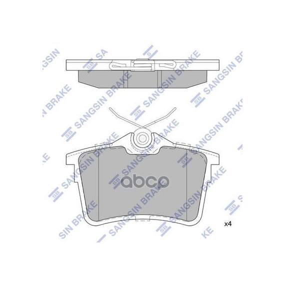 Купить КОЛОДКИ ТОРМОЗНЫЕ CITROEN BERLINGO 08-/PEUGEOT 308 07-/PARTNER 08- ЗАДНИЕ SP1824