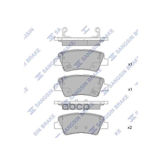 Купить КОЛОДКИ ТОРМОЗНЫЕ KIA SPORTAGE 16-/HUYNDAI TUCSON 16- ЗАД. SP1845