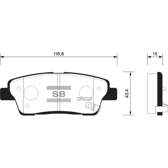 Купить КОЛОДКИ ТОРМОЗНЫЕ KIA QUORIS/HYUNDAI GENESIS ЗАДНИЕ SP1546