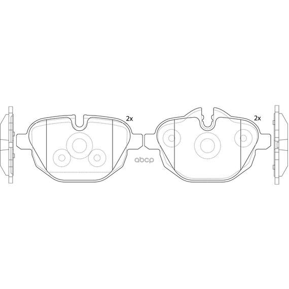 Купить КОЛОДКИ ТОРМОЗНЫЕ ЗАДНИЕ (BMW 5 F10/F11/X3 F25/Z4 E89 2.0-3.0 10-) BP32546