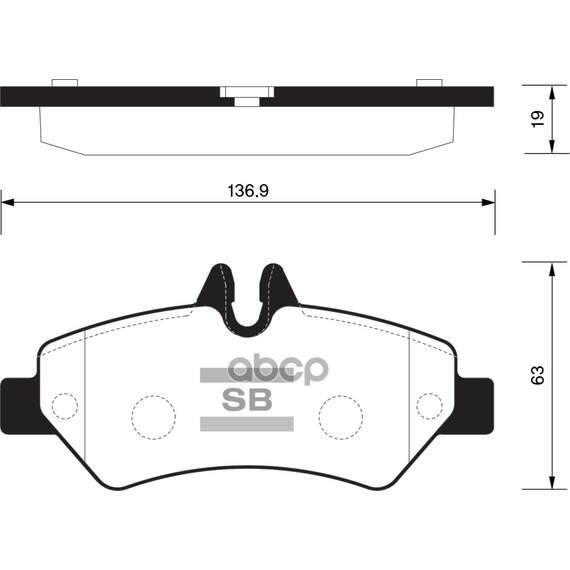 Купить КОЛОДКИ ТОРМОЗНЫЕ MERCEDES SPRINTER 209-524 06-/VW CRAFTER 30-35/30-50 06- ЗАДН. SP1562
