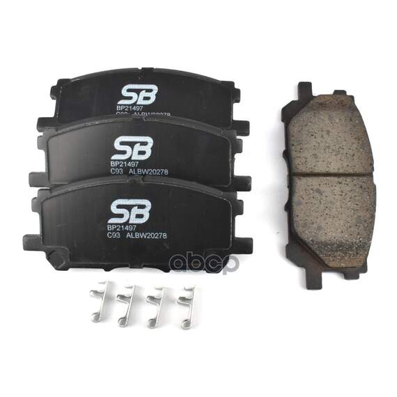 Купить КОЛОДКИ ТОРМОЗНЫЕ ПЕРЕДНИЕ (LEXUS RX300/RX330/RX350 0308/RX400H 0509) BP21497