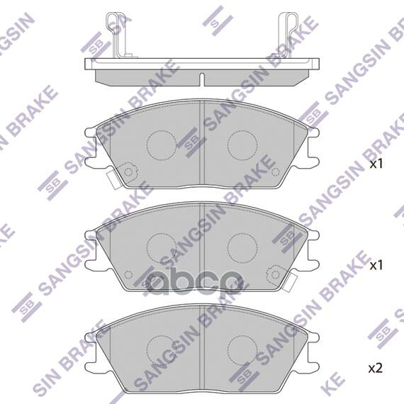 Купить КОЛОДКИ ТОРМОЗНЫЕ HYUNDAI ACCENT/GETZ ПЕРЕДНИЕ SP1047