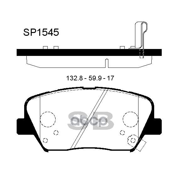 Купить КОЛОДКИ ТОРМОЗНЫЕ ДИСКОВЫЕ KIA QUORIS 3.8 12 SP1545