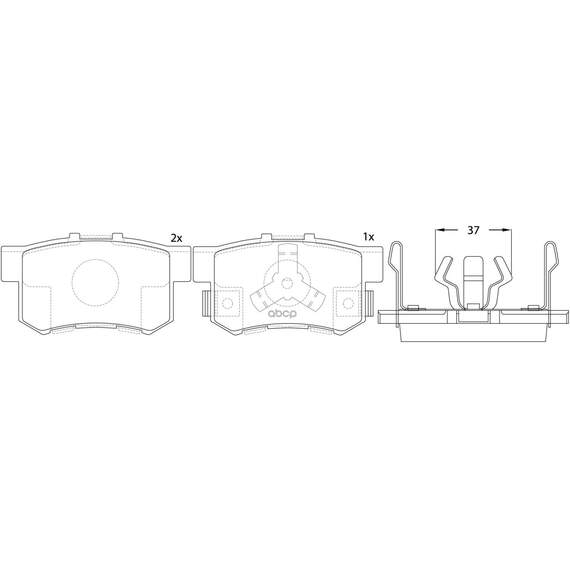 Купить КОЛОДКИ ТОРМОЗНЫЕ ЗАДНИЕ HONDA ACCORD 2.0-2.4 АКПП 08-/CR-V II 02-06/FR-V 05- BP28807