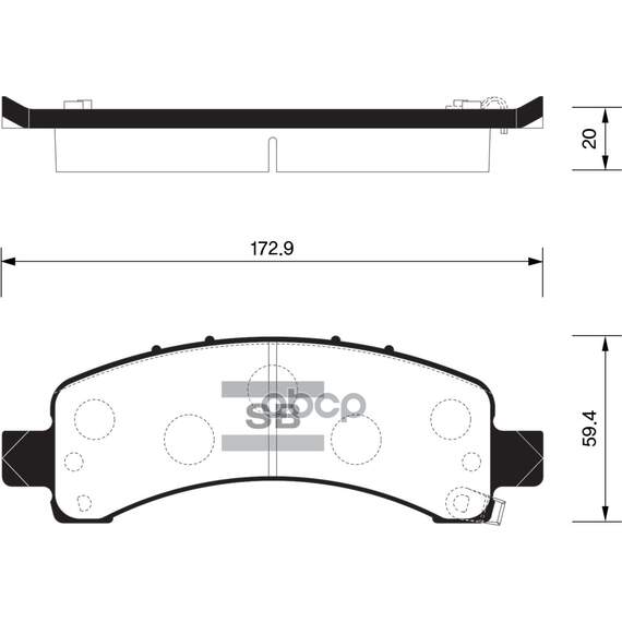 Купить КОЛОДКИ ТОРМОЗНЫЕ ДИСКОВЫЕ CHEVROLET TAHOE 95/SUBURBAN 00/AVALANCHE 02 SP1558