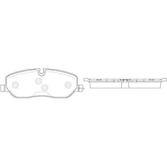 Купить КОЛОДКИ ТОРМОЗНЫЕ ПЕРЕДНИЕ (LR DISCOVERY III 04/ RANGE ROVER 02) BP47484