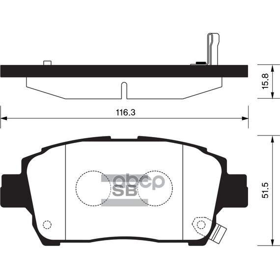 Купить КОЛОДКИ ТОРМОЗНЫЕ TOYOTA COROLLA/PRIUS/YARIS 1.0-1.6 99- ПЕРЕДНИЕ SP1244