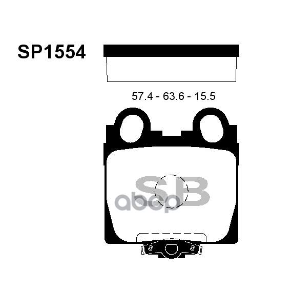 Купить КОЛОДКИ ТОРМОЗНЫЕ ДИСКОВЫЕ LEXUS GS300/400 97/IS200/300 01 SP1554