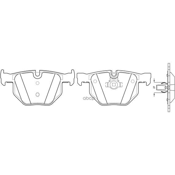 Купить КОЛОДКИ ТОРМОЗНЫЕ ЗАДНИЕ (BMW E90/E91/E60/E61/E70/E71) BP32093
