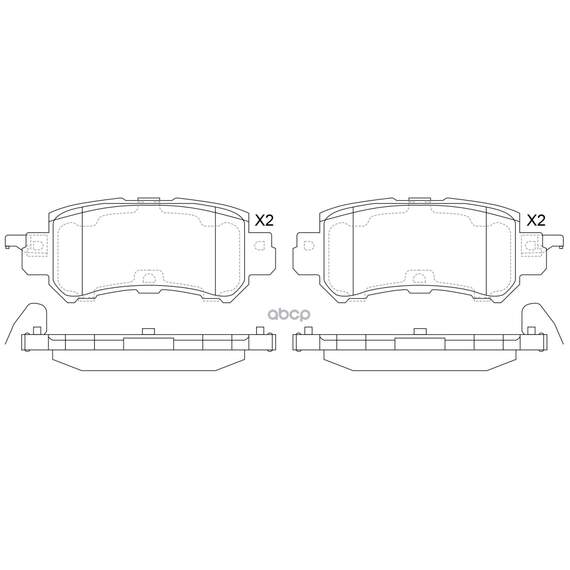 Купить КОЛОДКИ ТОРМОЗНЫЕ ЗАДНИЕ MAZDA CX-5 11- BP25001