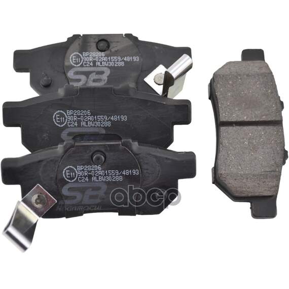 Купить КОЛОДКИ ТОРМОЗНЫЕ ЗАДНИЕ HONDA ACCORD 85-89/CIVIC 87-01 BP28206