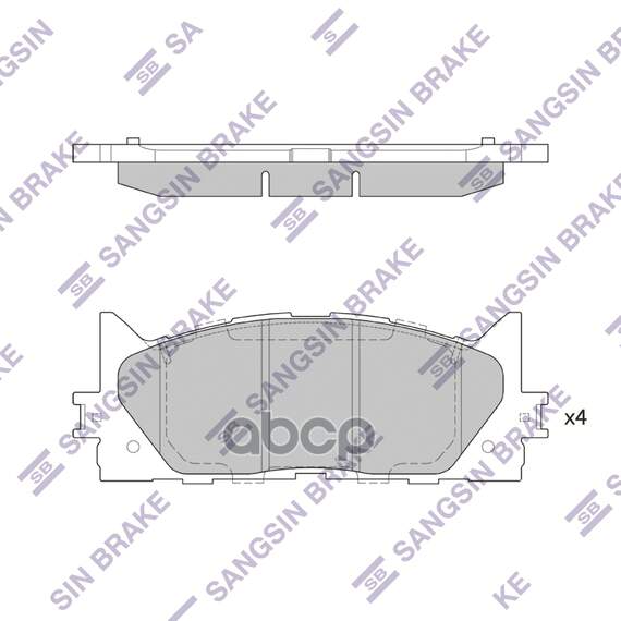 Купить КОЛОДКИ ТОРМОЗНЫЕ TOYOTA CAMRY V40 06-/V50 11-/LEXUS ES 240/350 06- ПЕРЕДНИЕ SP2080