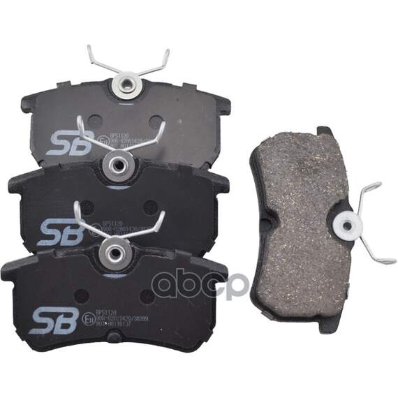Купить КОЛОДКИ ТОРМОЗНЫЕ ЗАДНИЕ FORD FOCUS 9805/FIESTA 12- BP51120