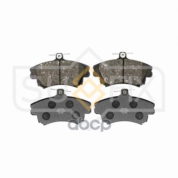 Купить КОЛОДКИ ТОРМОЗНЫЕ ПЕРЕДНИЕ MITSUBISHI CARISMA 1.6-1.9D 99-06 / COLT(Z2/Z3) 1.5 05, SMART FORFOUR 1.5 05-06, VOLVO S40 / V40 1.6-2.0 98-03 SX-1755