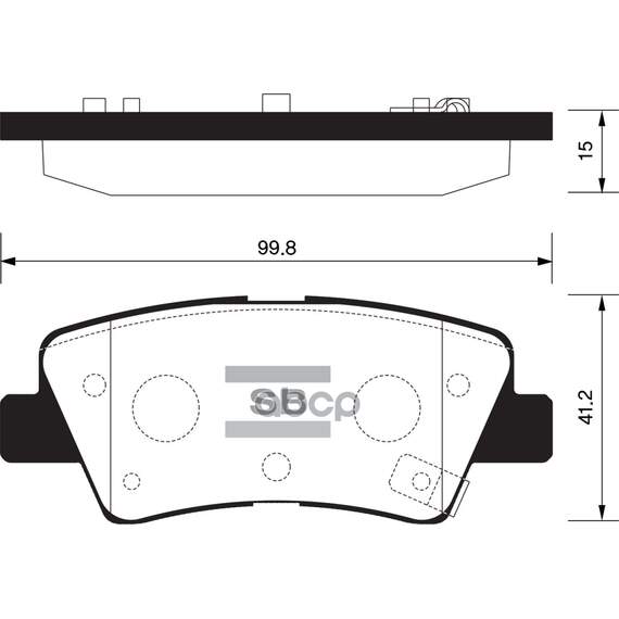 Купить КОЛОДКИ ТОРМОЗНЫЕ HYUNDAI VELOSTER 11/KIA RIO 11- ЗАДНИЕ SP1407