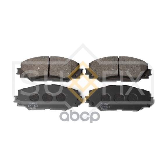 Купить КОЛОДКИ ТОРМОЗНЫЕ ПЕРЕДНИЕ TOYOTA AURIS (AKE) 1.4-1.6 07 / COROLLA (AKE) 1.3-1.6 06 SX-1438