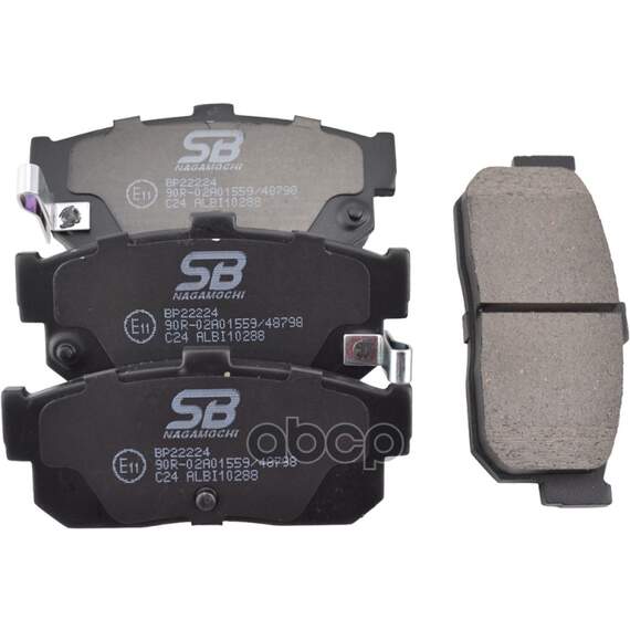 Купить КОЛОДКИ ТОРМОЗНЫЕ ЗАДНИЕ NISSAN ALMERA 95-/MAXIMA 95-/PRIMERA 90-98/SUNNY 87-95 BP22224