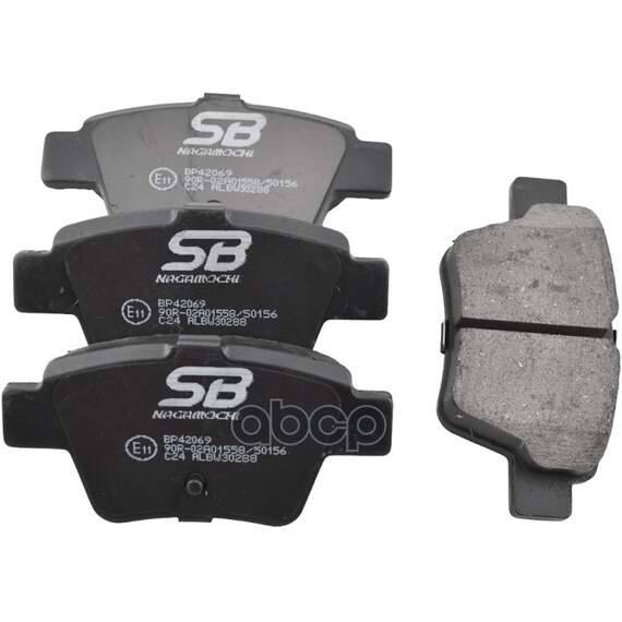 Купить КОЛОДКИ ТОРМОЗНЫЕ ЗАДНИЕ CITROEN C4 04-/PEUGEOT 207 06-/307 00- BP42069
