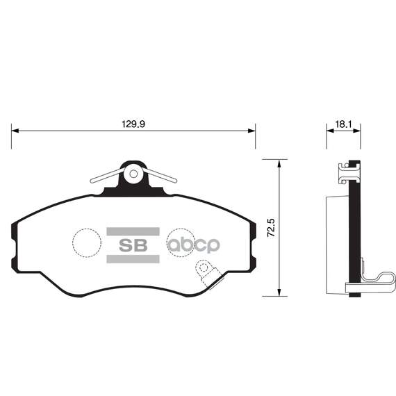 Купить КОЛОДКИ ТОРМОЗНЫЕ ДИСКОВЫЕ HYUNDAI H100 2.4I/2.5D 93 SP1072