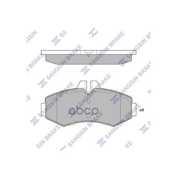 Купить КОЛОДКИ ТОРМОЗНЫЕ ДИСКОВЫЕ MB VITO 2.0I/2.3I/2.2CDI/2.3D/CDI 98 SP4049