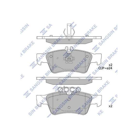 Купить КОЛОДКИ ТОРМОЗНЫЕ ДИСКОВЫЕ MB W211/S211 2.0-2.7CDI 02/SL R230 5.0/5.5 AMG 01 SP2209