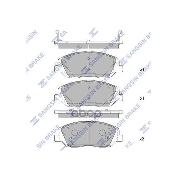 Купить КОЛОДКИ ТОРМОЗНЫЕ HYUNDAI SANTA FE 12-/KIA SORENTO 12- ПЕРЕДНИЕ SP4102