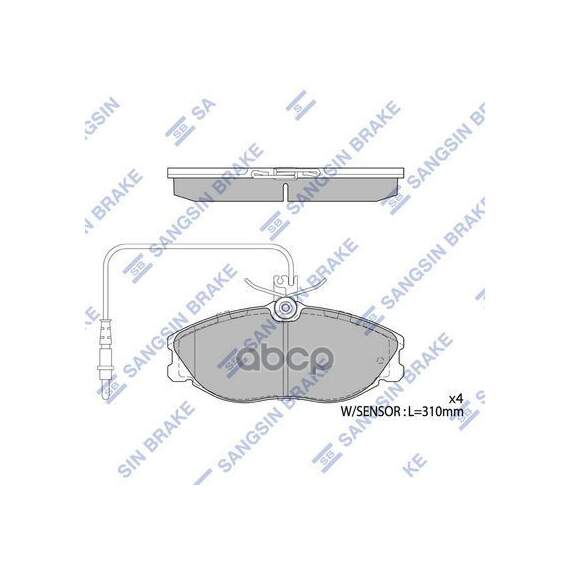 Купить КОЛОДКИ ТОРМОЗНЫЕ ДИСКОВЫЕ PEUGEOT 406 2.0-2.0HDI 95-04 ДИСК 15 SP4045