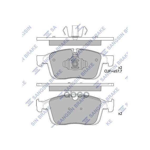 Купить КОЛОДКИ ТОРМОЗНЫЕ ДИСКОВЫЕ VOLVO XC60 2.0/2.4D 16 SP4025