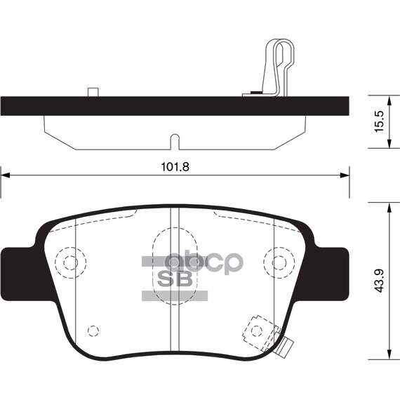 Купить КОЛОДКИ ТОРМОЗНЫЕ TOYOTA AVENSIS 03/COROLLA VERSO 04 ЗАДНИЕ SP2184