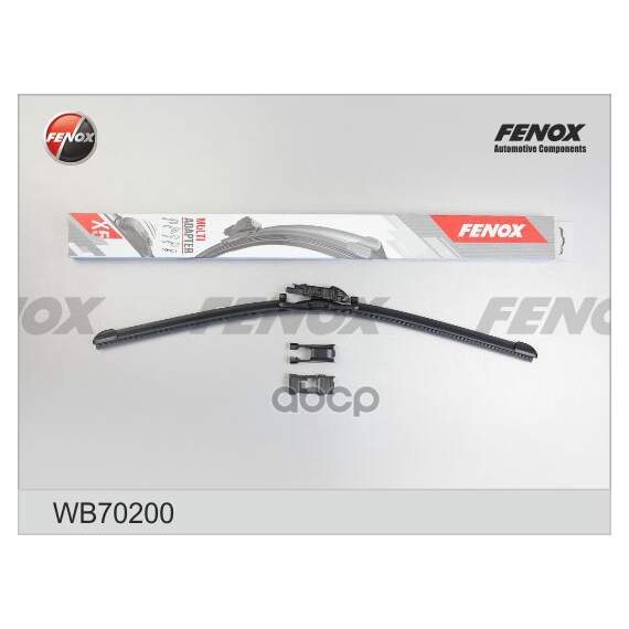 Купить ЩЕТКА СТЕКЛООЧИСТИТЕЛЯ 700 ММ БЕСКАРКАСНАЯ 1 ШТ FENOX MULTI ADAPTER X5 WB70200