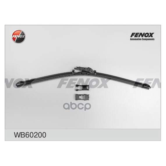Купить ЩЕТКА СТЕКЛООЧИСТИТЕЛЯ 600 ММ БЕСКАРКАСНАЯ 1 ШТ FENOX MULTI ADAPTER X5 WB60200