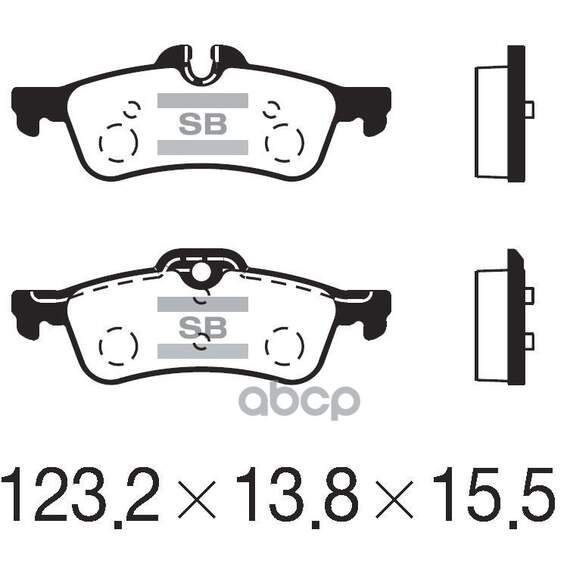Купить КОЛОДКИ ТОРМОЗНЫЕ ДИСКОВЫЕ MINI MINI COOPER/ONE 1.4I/1.6I/1.4D 01 SP2244
