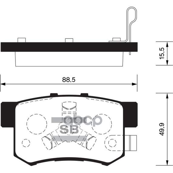 Купить КОЛОДКИ ТОРМОЗНЫЕ ДИСКОВЫЕ HONDA CR-V/FR-V 1.7I/1.8I/2.0I/2.2CTDI 02 SP2116