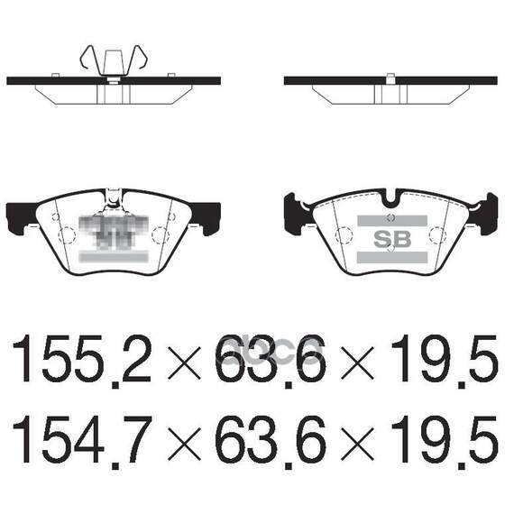 Купить КОЛОДКИ ТОРМОЗНЫЕ ДИСКОВЫЕ BMW E81/82/87/88/90/92 2.0-3.0I/2.0D 04 SP2214